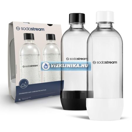 SodaStream JET DUO palack, 2 db-os, fekete és fehér