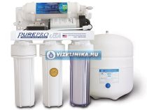   PurePro EC105P RO víztisztító nyomásfokozóval, nyomógombos csappal