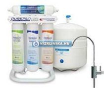   PurePro ERS105P RO víztisztító, nyomásfokozóval, modern csappal, gyorscsatlakozós szűrőkkel